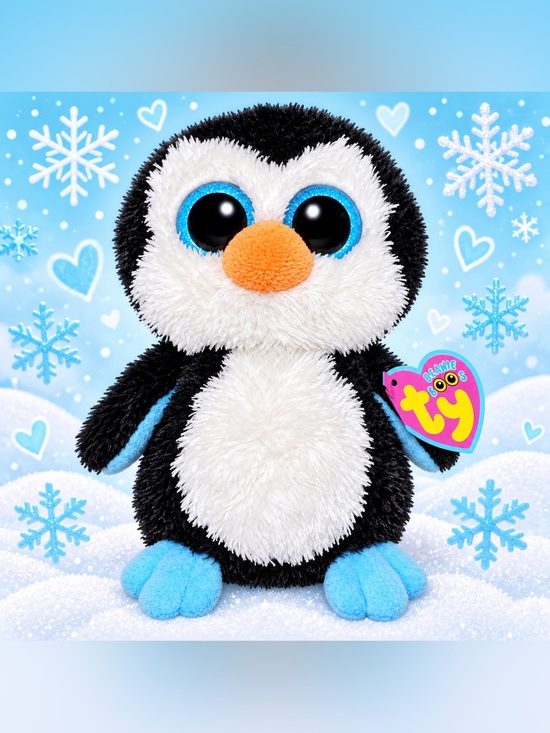 Ty Other - Ty Beanie Boos Waddles the Penguin Plush